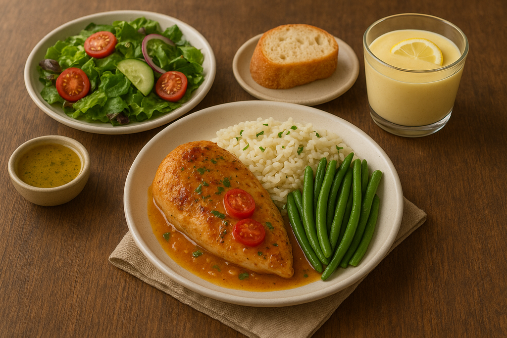 🌿🍋Zesty Italian Chicken Supper with Limoncello Mousse 💕