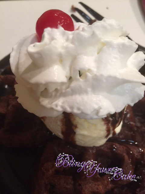 Brownie Waffle Sundae