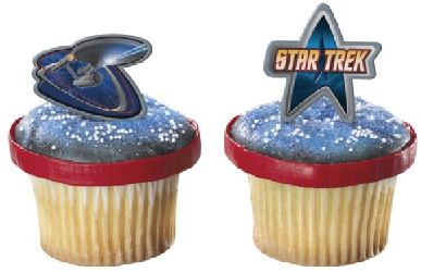 9 Star Trek Cupcake Rings