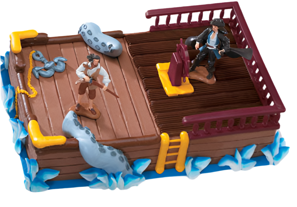 Pirates on Deck Cake Decorating Kit Set