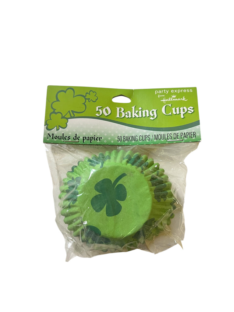 Shamrock 4-Leaf Clover Cupcake Liner Baking Cups