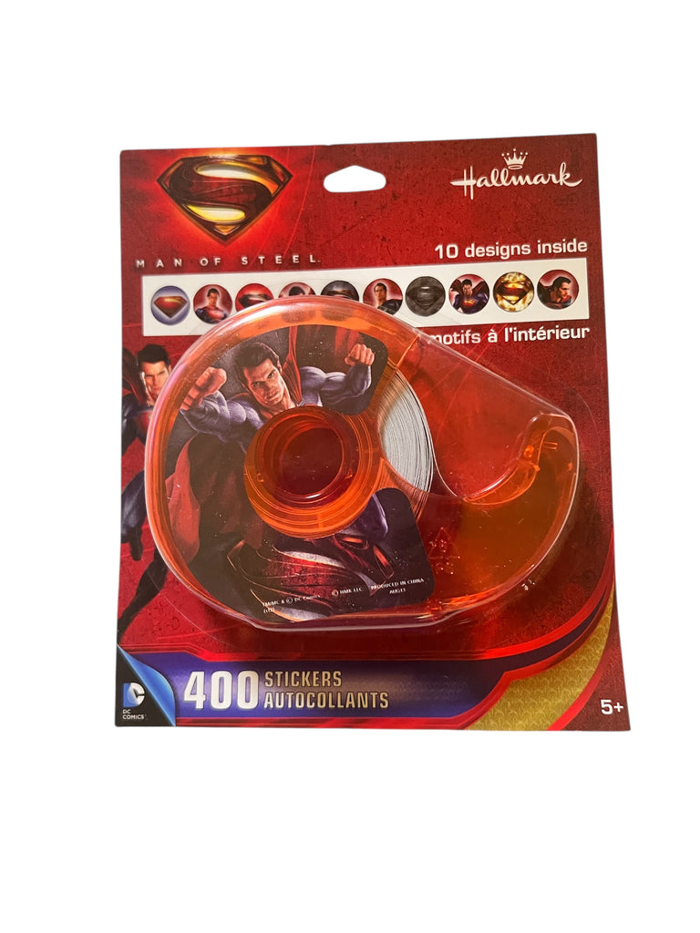 DC Comics Superman Man of Steel Sticker Roll with Dispenser