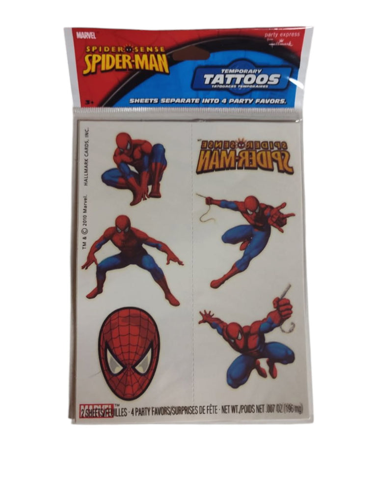 Spider-Sense Spider-Man Temporary Tattoos
