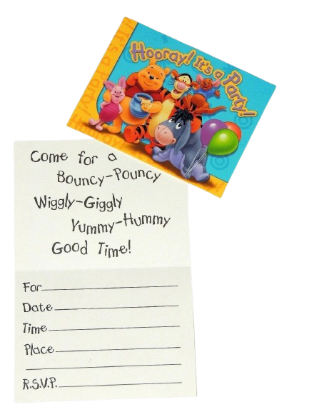 Pooh & Friends Winnie the Pooh Party Invitations