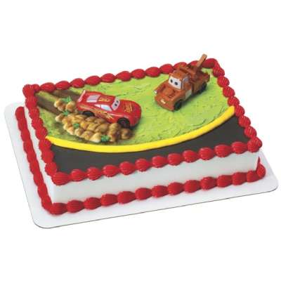 Disney Pixar Cars Lightning McQueen & Tow Mater Cake Topper