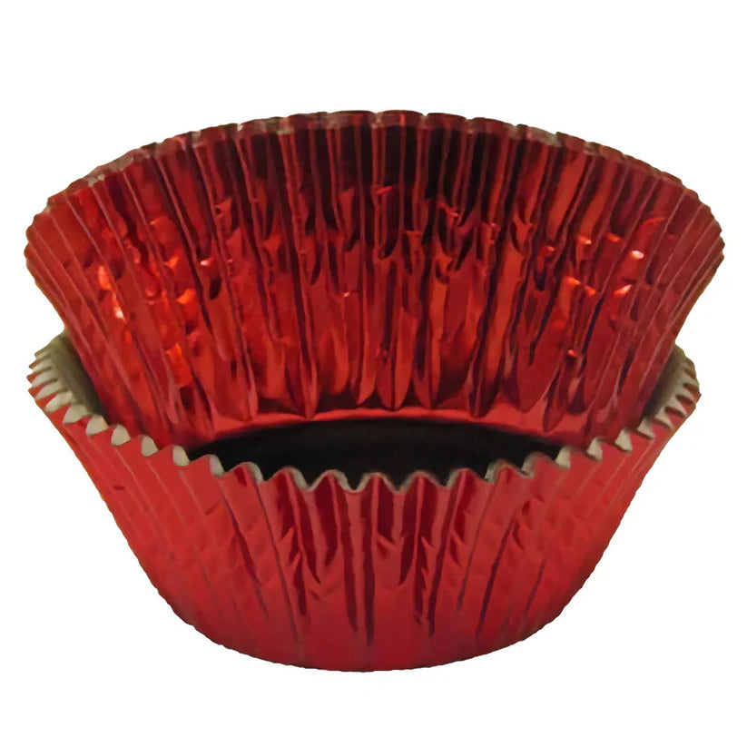 Red Foil Cupcake Baking Cups