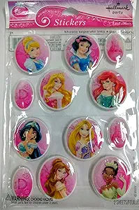 Disney Princess Sparkle & Shine Birthday Party Favor Puffy Stickers