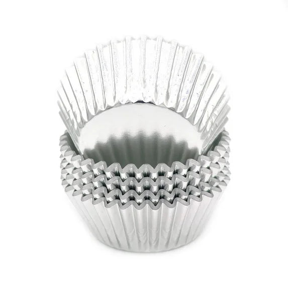 Silver Foil Cupcake Baking Cups