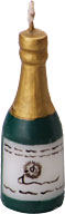 Champagne Bottle Candles