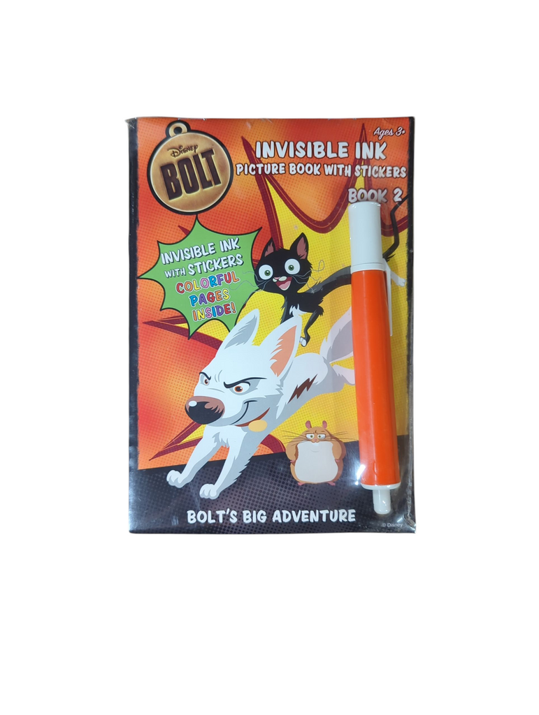 Disney Bolt Invisible Ink Picture Book with Stickers - Book 2