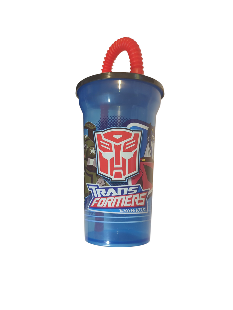 Transformers Animated Fun Sip Tumbler Cup with Lid and Straw by Zak Designs