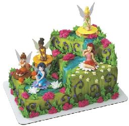 tinkerbell and friends cake
