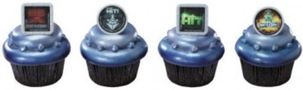 12 Battleship Hit Cupcake Rings