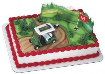 Golf Cart Cake Decorating Kit Topper