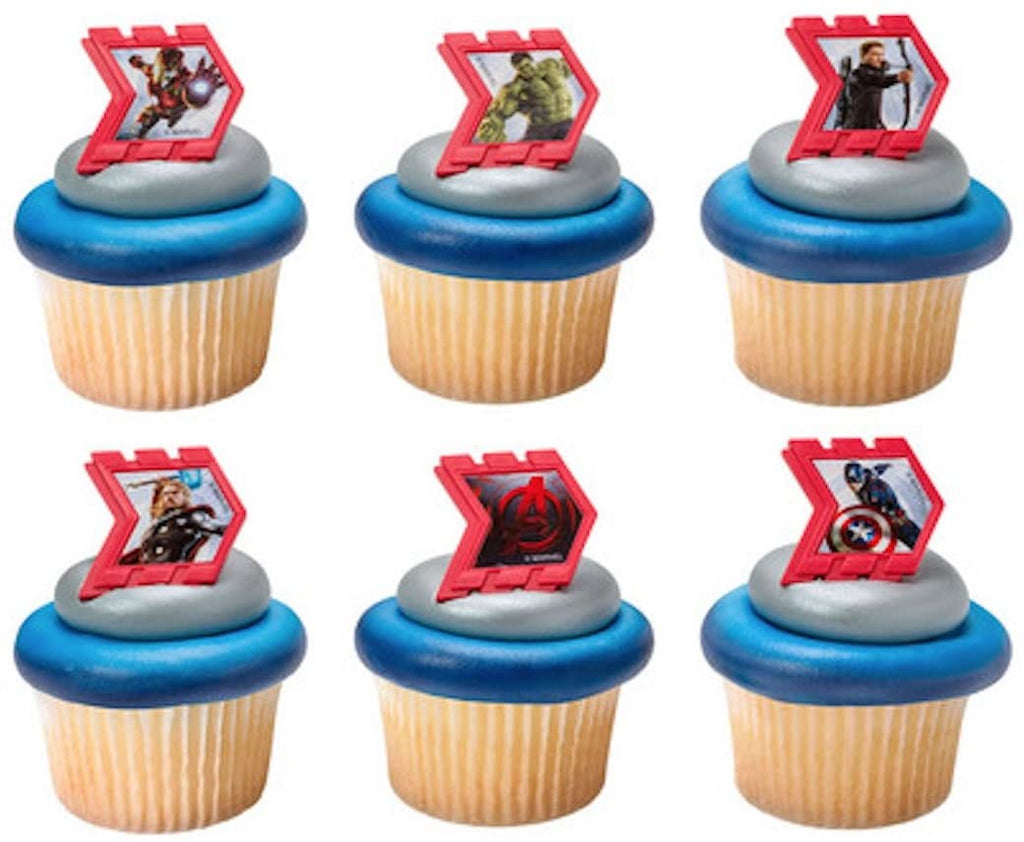 12 Avengers Reassemble Cupcake Rings
