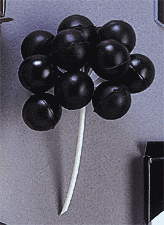 Black Mini-Balloon Cluster Cake & Cupcake Picks