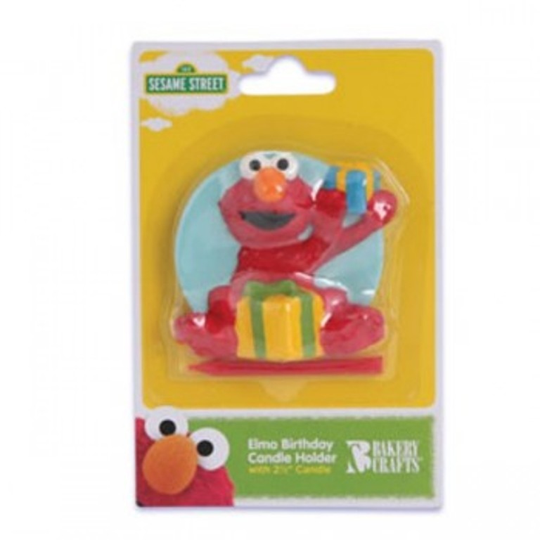 Sesame Street Elmo Birthday Candle Holder with Candle