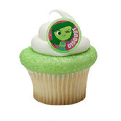 12 Inside Out Riley's Emotions Cupcake Topper Rings