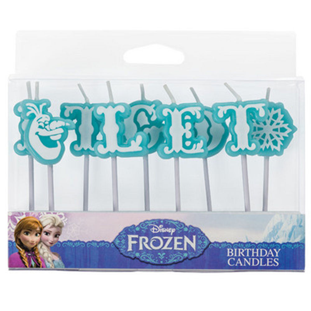 Frozen Olaf Let It Go Letter Candles