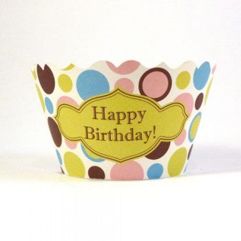 Bella Cupcake Couture Happy Birthday Cupcake Wrappers