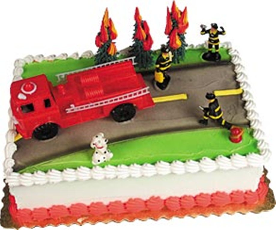 Firefighter Rescue Cake Decorating Kit Topper