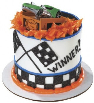 Hot Wheels Thrill Ride Petite Decoset Cake Topper