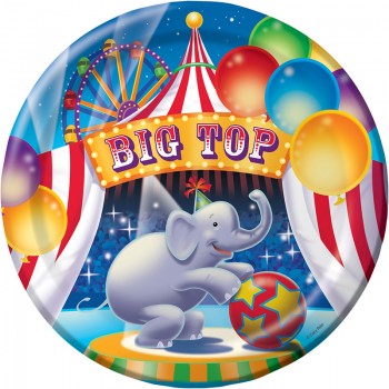 Big Top Birthday Circus Dinner Plates