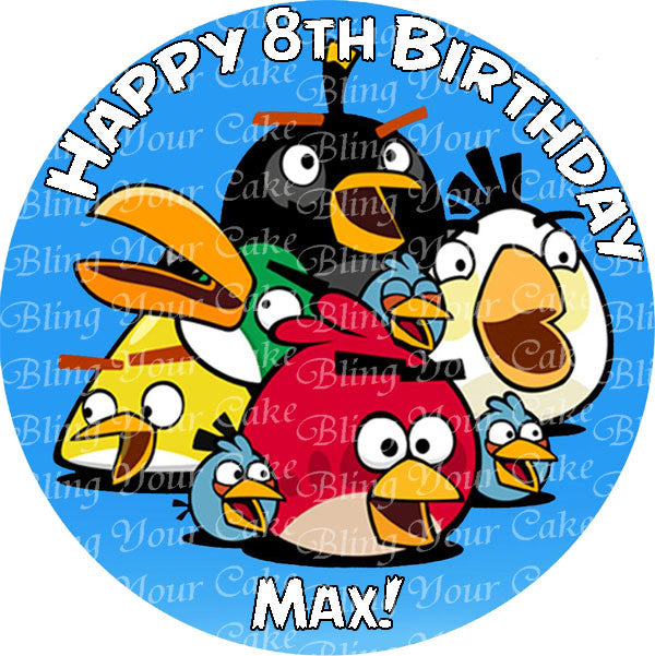 Angry Birds Edible Icing Sheet Cake Decor Topper - AB3
