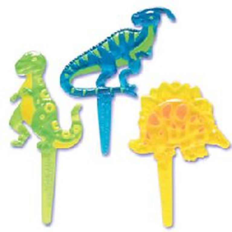 Dinosaur Cupcake Picks - Set of 12