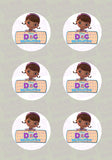Doc McStuffins Logo Edible Icing Sheet Cookie and Cupcake Decor Topper - DOC2