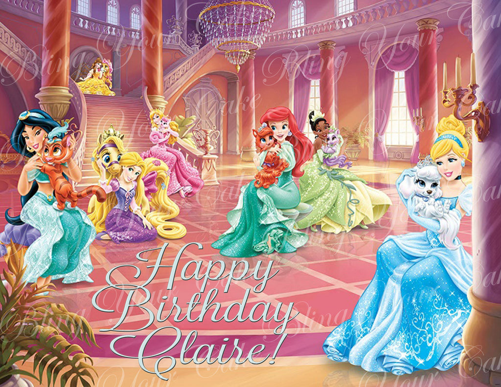 Disney Princess Palace Pets Edible Icing Sheet Cake Decor Topper - DPP1