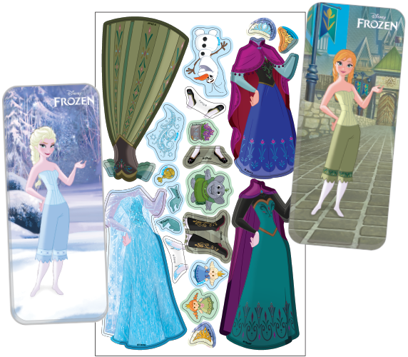 Elsa and discount anna paper dolls