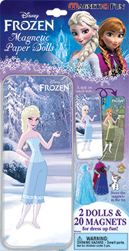 Disney Frozen Elsa & Anna Magnetic Paper Dolls Mini Fun Tin – Bling Your  Cake