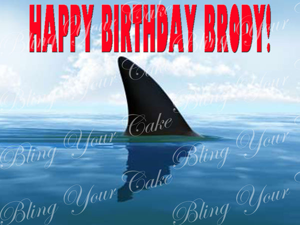 Jaws Fin Edible Icing Sheet Cake Decor Topper - JAWS2 – Bling Your Cake