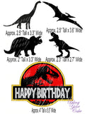 Jurassic Park Edible Icing Image for Cutout - Great for Stacked Cakes - JP5