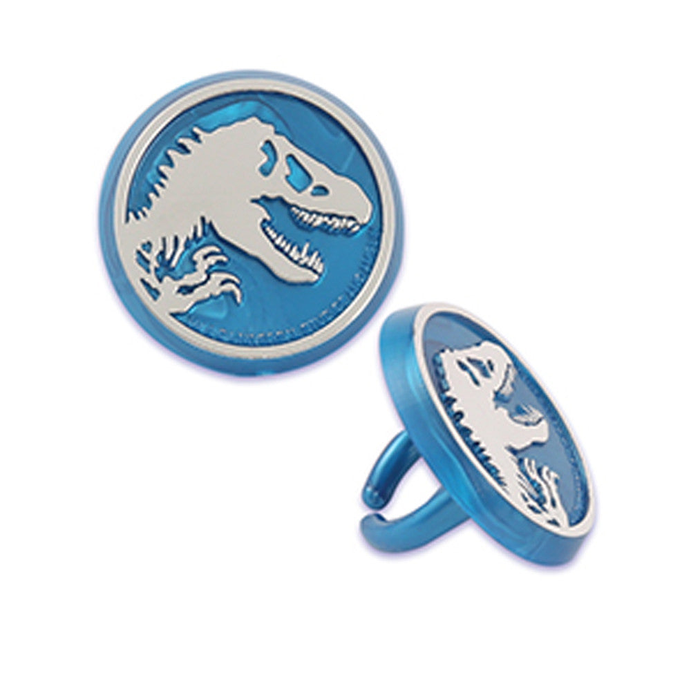 10 Jurassic World Cupcake Topper Rings