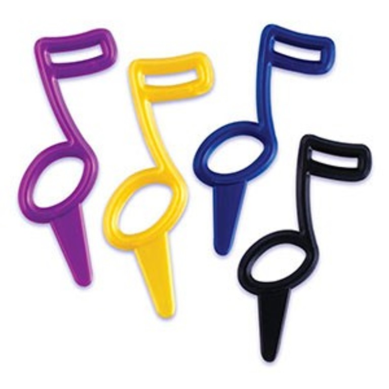 12 Music Notes Cupcake Picks