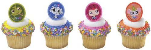 12 Littlest Pet Shop Cupcake Topper Pencil Clips