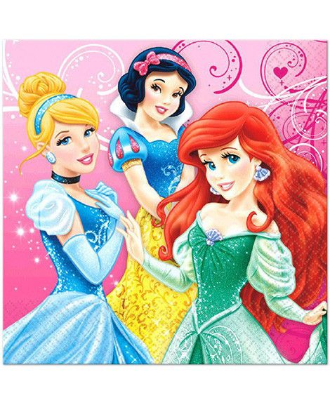 Disney Princess Sparkle & Shine Birthday Party Favor Luncheon Napkins
