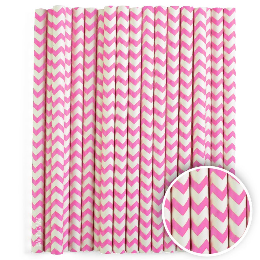 Pink Chevron Cake Pop Sticks