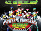 Power Rangers Dino Charge Edible Icing Sheet Cake Decor Topper - PWR1