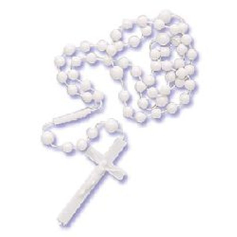 Rosary Cake Topper - White