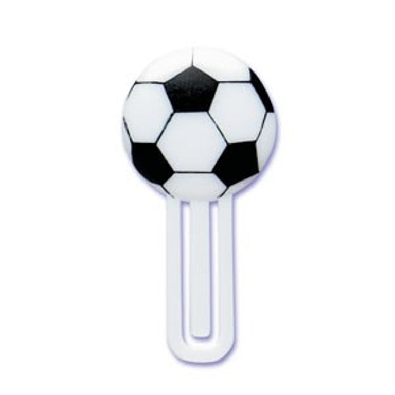 12 Soccer Ball Bookmark Cupcake Picks