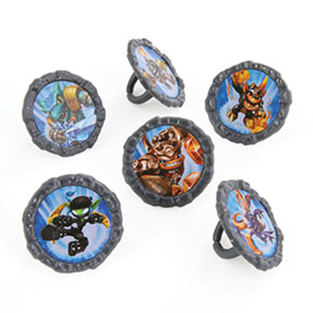 25 Skylanders Cupcake Topper Rings