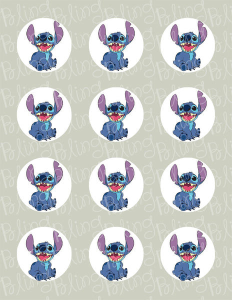 Stitch Angel Love Edible Image Cake Topper Decoration Frosting Sheet