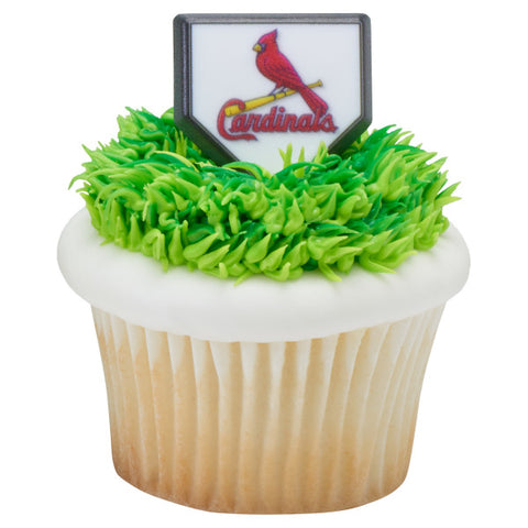 24 MLB St. Louis Cardinals Cupcake Topper Rings