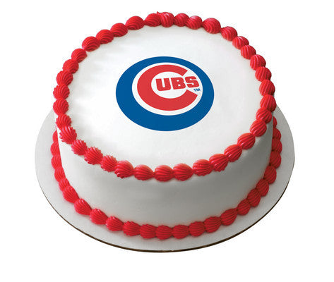 MLB Chicago Cubs Edible Icing Sheet Cake Decor Topper