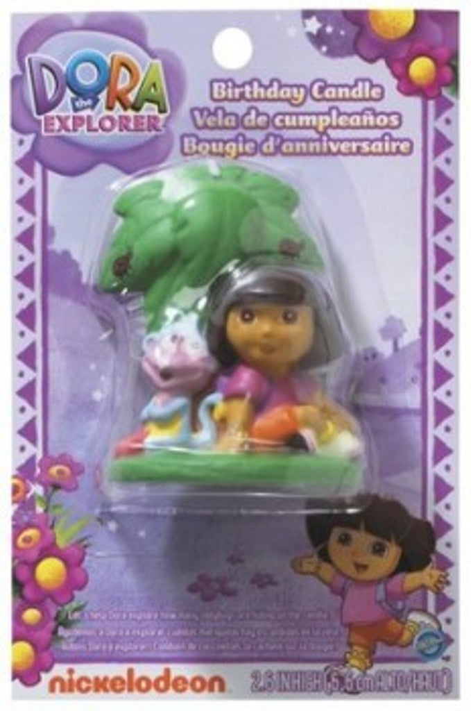 Dora & Boots Birthday Party Candle