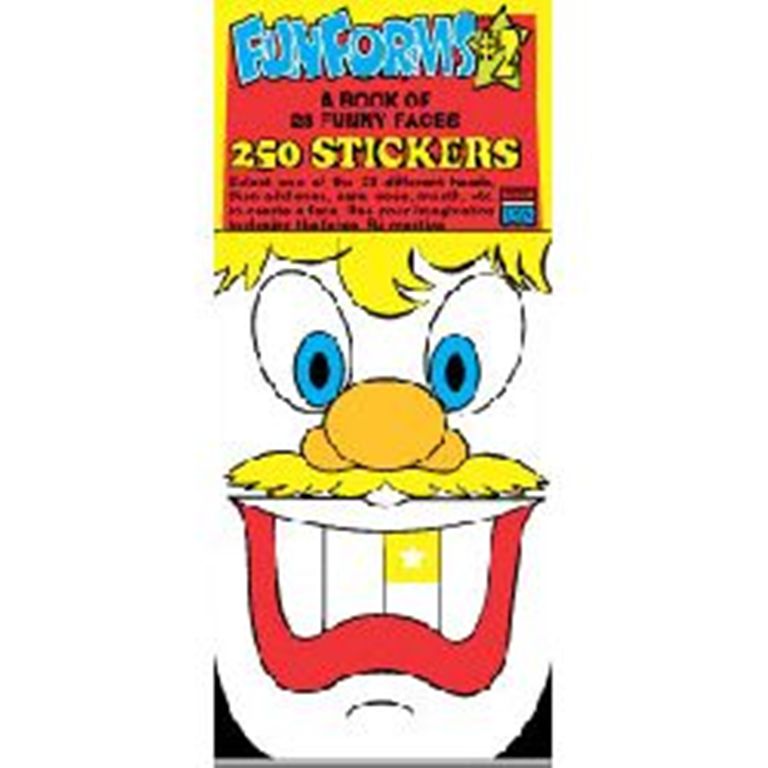 Funny Faces Funforms Sticker Book 2