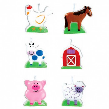 Barnyard Fun Birthday Candle Set